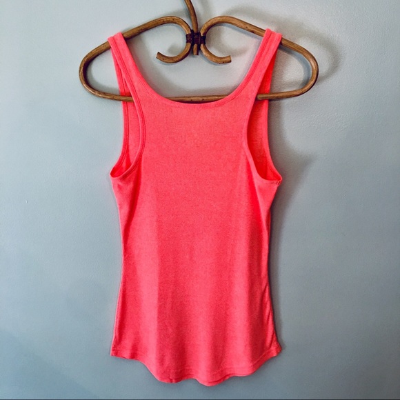 💤 Neon Ribbed Sleep Tank (Orange) - Picture 2 of 3
